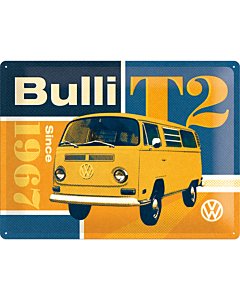Metallplaat 30x40cm / VW Bulli T2