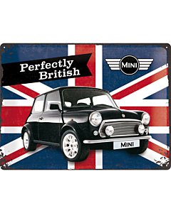 Metallplaat 30x40cm / Mini Perfectly British