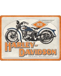 Metallplaat 30x40cm / Harley-Davidson - Motorcycles 1935