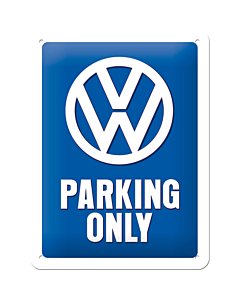 Metallplaat 15x20cm / VW Parking only