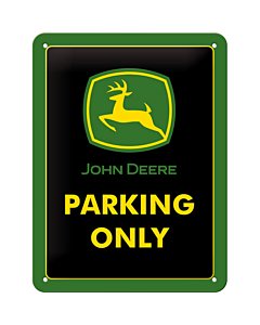 Metallplaat 15x20cm / John Deere Parking Only