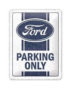 Metallplaat 15x20cm / Ford - Parking Only