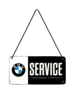Metallplaat 10x20 cm / BMW Service