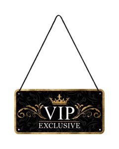 Metallplaat 10x20 cm / VIP Exclusive