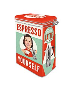 Säilituspurk sulguriga / M / Espresso Yourself