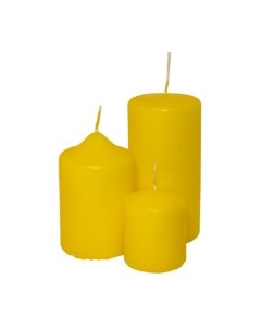 Küünal 50x80 / 18h / silinder / kollane