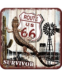 Retro klaasialus / 1tk / Route 66 Survivor