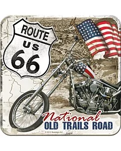 Retro klaasialus / 1tk / Route 66 Old Trails Road