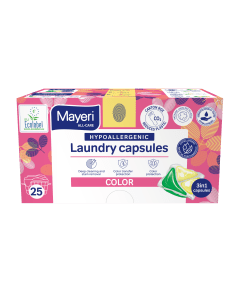 Pesugeelkapslid Color hüpoallergeenne Mayeri All-Care 25tk