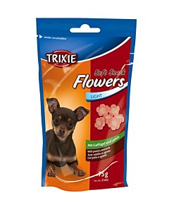 Soft Snack Flowers, maiused kana- ja tallilihaga / 75g /K