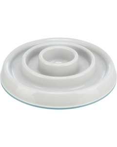 Aeglase söötmise kauss, plastik/TPR, 0.45 l/ø 23 cm, hall