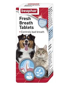 Beaphar Жевательные таблетки для собак Dog-A-Dent Chewable Tablets для свежего дыхания, 14 тбл