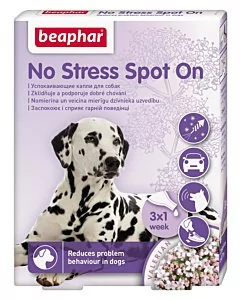 Beaphar No Stress Spot Dog pip N3 stressi ja rahutusevastased pipetid palderjaniga / koerale