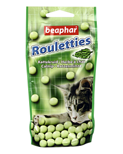 Beaphar Лакомство Rouletties CatNip с кошачьей мятой для кошек, 180 шт