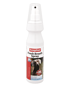 Beaphar Спрей Fresh Breath Spray для чистки зубов и освежения дыхания у собак, 150 мл