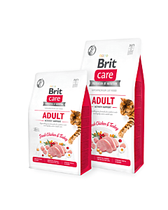 Brit Care Cat Grain-Free Adult Activity Support kassitoit aktiivsetele õuekassidele kana- ja kalkunilihaga 400g