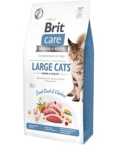 Brit Care Cat Grain-Free Large Cats Power Vitality pardi- ja kanalihaga/ 7kg