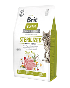 Brit Care Cat Grain-Free Sterilized Immunity Support kassitoit  sealihaga 7kg