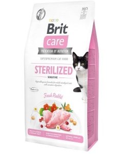 Brit Care Cat Grain-Free Sterilized Sensitive /küülikulihaga 400g