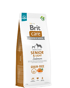 Brit Care Grain-Free Senior&Light Salmon koeratoit / 12kg
