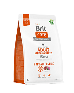 Brit Care Adult Medium Breed Lamb & Rice /Lamba ja riisiga  3kg