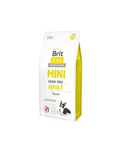 Brit Care Mini Grain Free Adult Lamb koeratoit lambalihaga/  400g