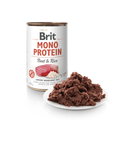 Brit Care Mono Protein Beef & Rice konserv tundliku seedimisega koertele
