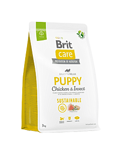 Brit Care Sustainable Puppy Chicken&Insect koeratoit 3kg