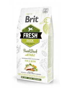 Brit FRESH Duck & Millet Run & Work /pardiliha ja hirsiga 2,5kg