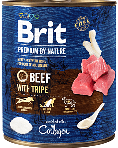Brit Premium by Nature konserv Beef with Tripes koertele 8400g