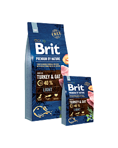 Brit Premium by Nature Light  Turkey&Oat / 15kg 