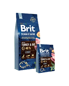 Brit Premium by Nature Light  Turkey&Oat / 15kg 