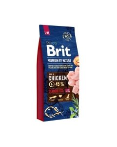 Brit Premium by Nature Senior L koeratoit / 15kg 