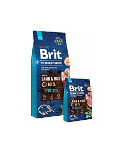 Brit Premium by Nature Sensitive Lamb & Rice koertele /  15kg