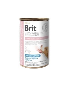 Brit Veterinary Monoprotein Tuna täisdieettoit koertele koostisainete ja toitainete talumatuse vähendamiseks / 400g