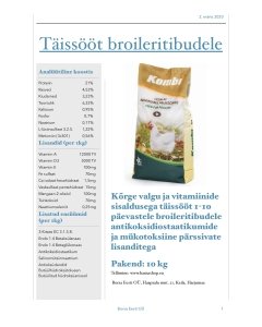 Broileritibude sööt