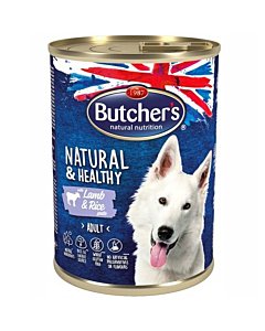 Butchers koera pasteet Natural & Healthy lammas-riis / 1200g