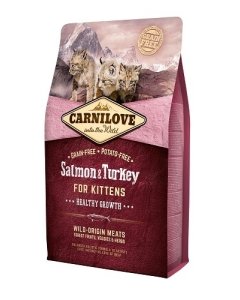 Carni Love kuivtoit Salmon & Turkey kassipojale  / 2kg