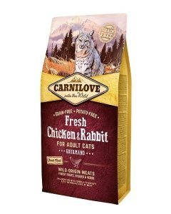 Carni Love Fresh Chicken & Rabbit täistoit täiskasvanud kassidele kana- ja jäneselihaga 6kg