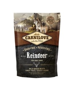 Carni Love Reindeer for Adult / kuivtoit täiskasvanud koerale põhjapõdralihaga  1,5kg