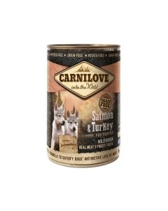 Carnilove Salmon & Turkey / lõhe ja kalkuni kutsika konserv / 400g