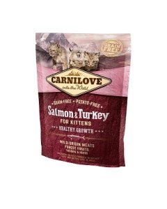 Carni Love kuivtoit Salmon & Turkey kassipojale / 0,4kg