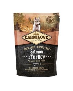 Carni Love Salmon & Turkey for Large Breed Puppy koeratoit 1,5kg