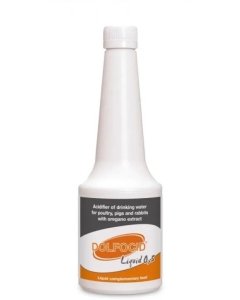 Dolfocid Liquid on mõeldud kodulindudele, sigadele ja küülikutele. Vähendab tõhusalt anaeroobseid baktereid ja hoiab kogu seedesüsteemis õiget pH-d.