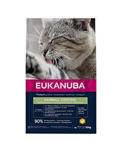 Eukanuba Adult Hairball для взрослых кошек Вывод волосяных комочков