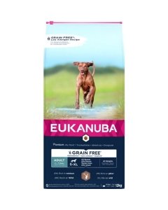 EUKANUBA Adult hirvelihaga kõikidele koertele teraviljavaba 12 kg