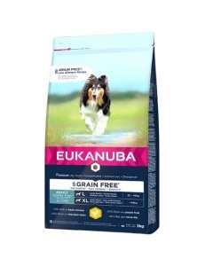 EUKANUBA Adult kanalihaga suurtele koertele teraviljavaba 12 kg