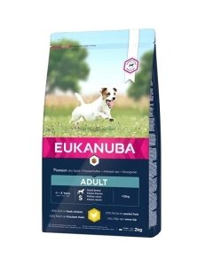 EUKANUBA Täiskasvanud väikest tõugu koertele Kana  / 2kg 