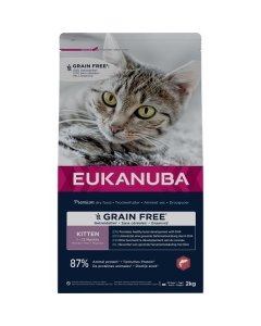 EUKANUBA Kitten teraviljavaba lõhega kassipoegadele 2 kg