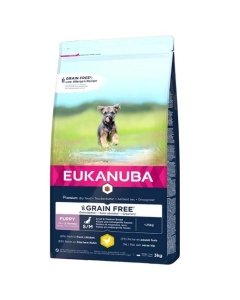 EUKANUBA Puppy kanalihaga väikestele ja keskmistele koertele teraviljavaba 3 kg